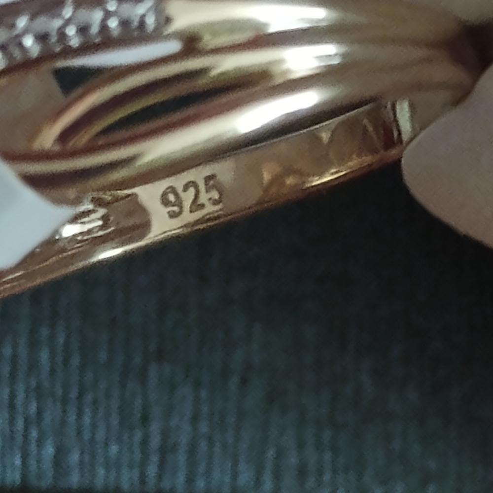 Lab Diamond Ring In Sterling Silver Setting - Picture 5 of 11